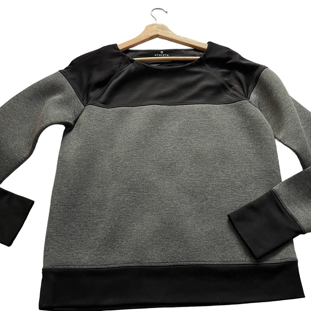 Athleta Scuba Material Fuse Color Block Sweatshir… - image 2